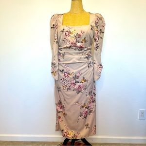 ASTR the Label Blush Floral Midi Dress, size Large, Style #ADR100819
